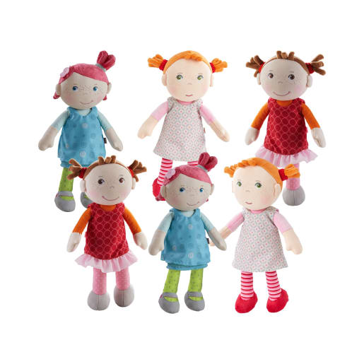 Kuschelpuppen-Set, 6-teilig, ab 6 Monaten von HABA 