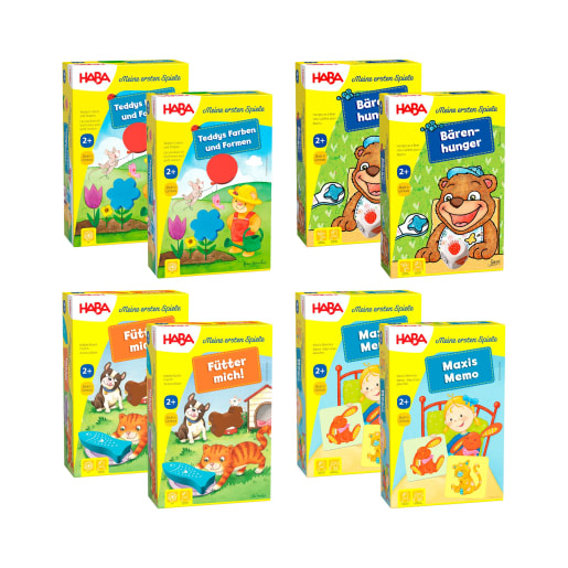 Meine ersten Spiele-Box, Set aus 8 Kinderspielen, ab 2 Jahren Meine ersten Spiele-Box, Set aus 8 Kinderspielen, ab 2 Jahren von HABA