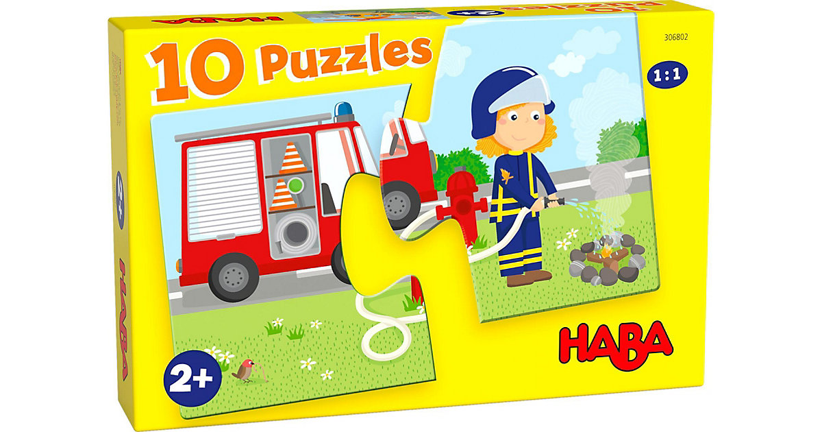 Puzzle Einsatzfahrzeuge, 10 x 2 Teile Puzzle Einsatzfahrzeuge, 10 x 2 Teile von HABA