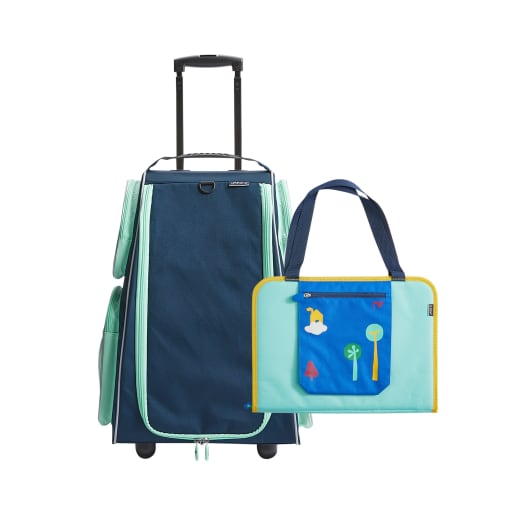Reiseset aus Trolley und Kreativtasche von HABA 