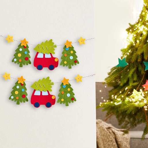 Sachenmacher Erstes Fädeln Filzgirlande Weihnachtsfahrt Bastelset. Sachenmacher Erstes Fädeln Filzgirlande Weihnachtsfahrt Bastelset. von HABA