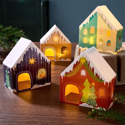 Sachenmacher Erstes Prickeln Winterdorf Bastelset, 4 Motive Sachenmacher Erstes Prickeln Winterdorf Bastelset, 4 Motive von HABA