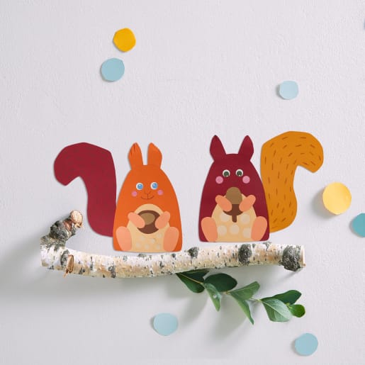 Sachenmacher Erstes Schneiden Eichhörnchen Bastelset, 5 Motive von HABA 