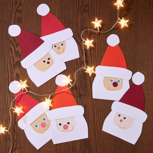 Sachenmacher Erstes Schneiden Nikoläuse Bastelset, 6 Stück von HABA 