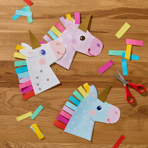 Sachenmacher Erstes Schneiden Regenbogen-Einhörner, Bastelset, ab 3 J von HABA 