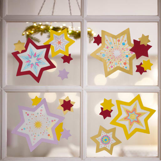 Sachenmacher Fensterbild Sterne, Bastelset Weihnachten Sachenmacher Fensterbild Sterne, Bastelset Weihnachten von HABA