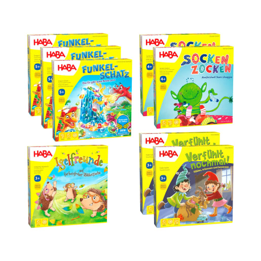 Spieleklassiker für Kinder, 8 Kinderspiele im Set, ab 3 Jahren Spieleklassiker für Kinder, 8 Kinderspiele im Set, ab 3 Jahren von HABA