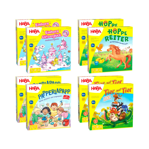 Spielepaket für Kinder, Würfel-Laufspiele- & Lernspiele-Set, ab 3 von HABA 