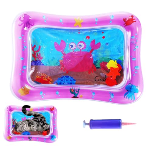 Aufblasbare, Wassergefüllte, Sensorische Matte Für Haustiere, Kühlende Matte Für Den Sommer, Verdicktes Interaktives Katzenspielzeug Mit Meeresdesign, Kühler Komfort (Crabs) von HADAVAKA