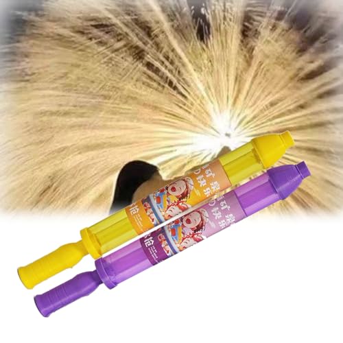 Firework Water Squirter, Summer Romantic Firework Squirter for Couple, Firework Effect Squirt Guns, Game Nighttime Event Playing, for Beach, Pool Parties, Family Friends (Yellow+Purple) von HADAVAKA