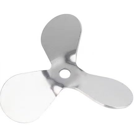 Blattpropeller, Propellerblatt, 1 Stück Dreiblattpropeller Labor Edelstahl Dia 40 mm bis 120 mm, Dreiblattpaddel for Laborrührer-Mixer-Mixer(8cm8mm Push up) von HAEUYA