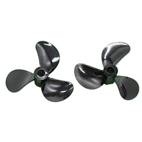 Blattpropeller, Propellerblatt, RC-Boot, hochfester 3-Blatt-Propeller, Positive Rückwärtsschraube, D36/40/44/48 mm, CW/CCW-Propeller, 4 mm Bootswelle, Außenbordpropeller(D36mm Reverse) von HAEUYA