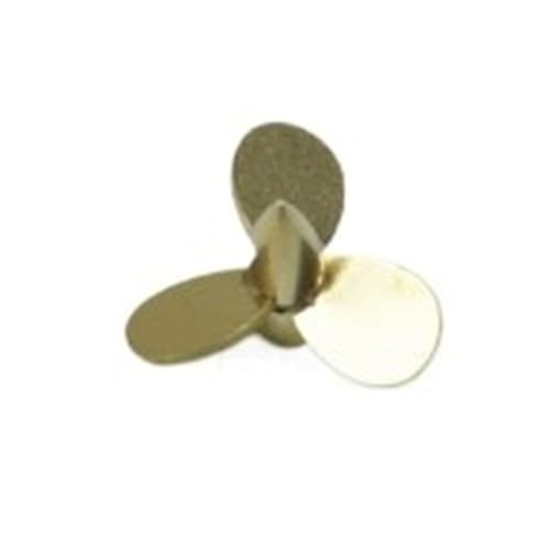 Blattpropeller, Propellerblatt, RC-Bootspropeller, 16 mm Dreiblatt-Kupfer, 3,6 mm/3,2 mm Nabe, 1 Stück(Hub Diameter 3.6mm) von HAEUYA