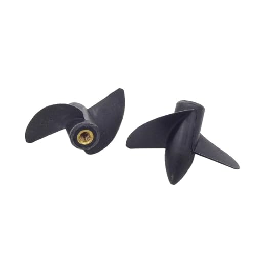 Propellerblatt, Propellerblatt, 1 Paar Nylonpropeller mit M4-Gewinde 35 mm 39 mm 42 mm 45 mm 2-Blatt-Propeller Links rechts for RC-Bootsgeschwindigkeit Mono CAT-Modellboot(45mm) von HAEUYA
