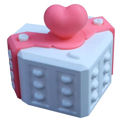 Lustige Streich-Geschenkbox mit Schrauben – 3D-gedruckte Scherzbox für Valentinstag & Partys – Nerviges Puzzle-Spiel für Erwachsene & Freunde – Robuste Kunststoff-Box (Blue) von HAFNFUE