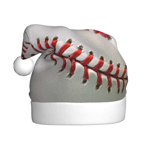 Sport Ball Baseball Weihnachtsmützen Erwachsene, Weihnachtsmann Hut Drucken Plüsch Komfort Xmas Hut Für Weihnachten Neujahr Liefert von HAHAFU