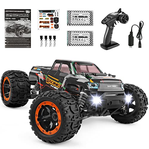 HAIBOXING Ferngesteuertes Auto 1:16 RC Monster Truck, Wasserdichter RTR All Terrain RC Auto 36 km/h, ferngesteuertes Spielzeug für Kinder und Erwachsene von HAIBOXING