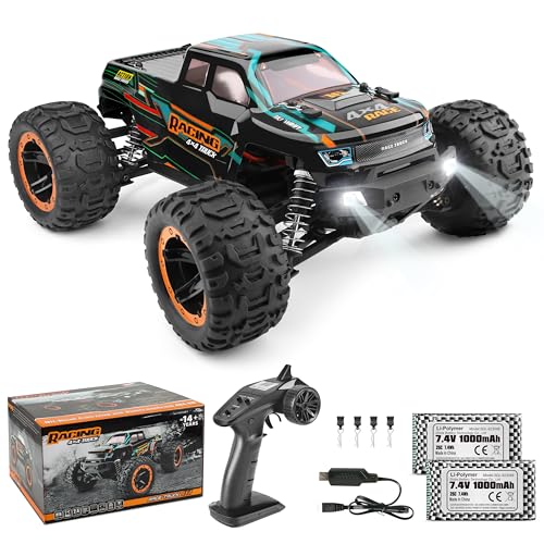 HAIBOXING Ferngesteuertes Auto 4WD RC Auto 1:16 36km/hHochgeschwindigkeits RC Monster Truck 2,4 GHz Rennwagen Wasserdicht Geländewagen Auto Spielzeug Geschenkfür Kinder und Erwachsene von HAIBOXING