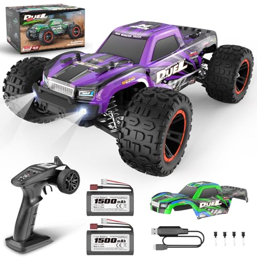 HAIBOXING Ferngesteuertes Auto RC Auto 1:14 4WD 39 km/h Hochgeschwindigkeits Offroad RC Monster Truck, 2.4GHz All Terrain Wasserdicht Rennauto RC Buggy Spielzeug Geschenk für Kinder Erwachsene von HAIBOXING