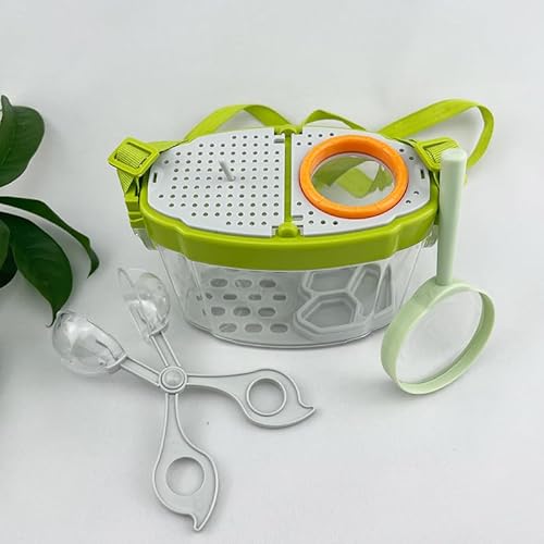 HAINLOGWANG Becherlupen für Kinder Set, Becherlupen für Kinder Insektenfänger Pinzette Lupendose für Junge und Mädchen ab 3 6 Jahre von HAINLOGWANG