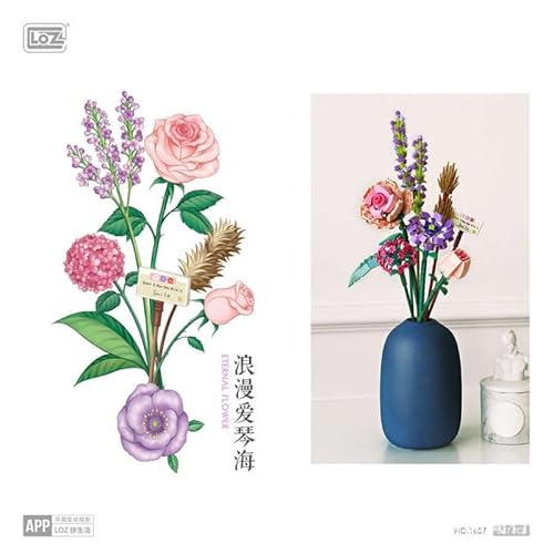 HAINLOGWANG Blumenstrauß Bausteine Set, 547 PCS Blumenstrauß Bausteine Set für Kinder Home Deko, Zimmerdeko HAINLOGWANG Blumenstrauß Bausteine Set, 547 PCS Blumenstrauß Bausteine Set für Kinder Home Deko, Zimmerdeko von HAINLOGWANG