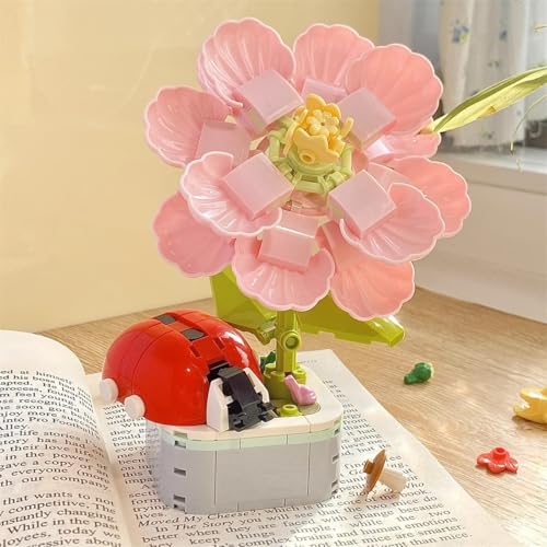 HAINLOGWANG Klemmbausteine Blumen für Erwachsene, 201 Klemmbausteine Mini Marienkäfer und Hibiskusblüten Topfpflanze Bausteine Set HAINLOGWANG Klemmbausteine Blumen für Erwachsene, 201 Klemmbausteine Mini Marienkäfer und Hibiskusblüten Topfpflanze Bausteine Set von HAINLOGWANG