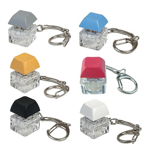 1/6 PCs Zappelspielzeugschlüsselketten Vielseitiger Spannungsrelieftastschlüsselmechanische Schalter Ringe Mode Zubehör Mechanische Schalter Schlüsselkette 1/6 PCs Zappelspielzeugschlüsselketten Vielseitiger Spannungsrelieftastschlüsselmechanische Schalter Ringe Mode Zubehör Mechanische Schalter Schlüsselkette von HAISENG
