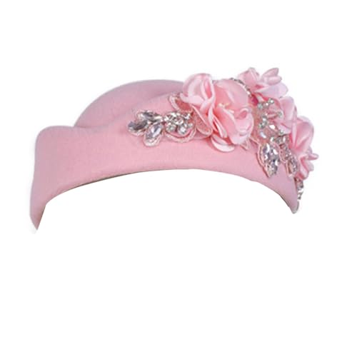 1. Britisch inspirierter, bestickter Hut, verstellbar, Unisex-Design, Juwelen-Details, leicht, 11 Farben, klassische Wolle mit Blumendesign 1. Britisch inspirierter, bestickter Hut, verstellbar, Unisex-Design, Juwelen-Details, leicht, 11 Farben, klassische Wolle mit Blumendesign von HAISENG