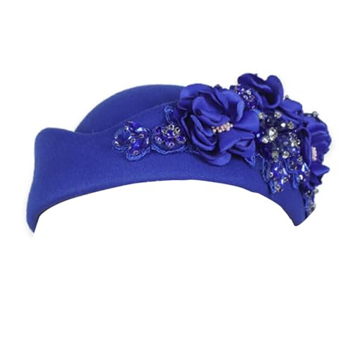 1. Britisch inspirierter, bestickter Hut, verstellbar, Unisex-Design, Juwelen-Details, leicht, 11 Farben, klassische Wolle mit Blumendesign 1. Britisch inspirierter, bestickter Hut, verstellbar, Unisex-Design, Juwelen-Details, leicht, 11 Farben, klassische Wolle mit Blumendesign von HAISENG