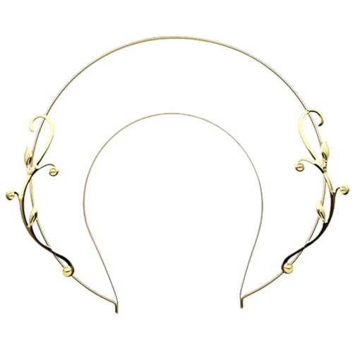 Doppellagiger Engel Heilige Form Stirnband Karneval Halloween Haarreifen für Cosplay Party Unisex Festival Kopfschmuck Cosplay Stirnbänder für Frauen Stirnband Engel Heilige Form Halloween mit von HAISENG
