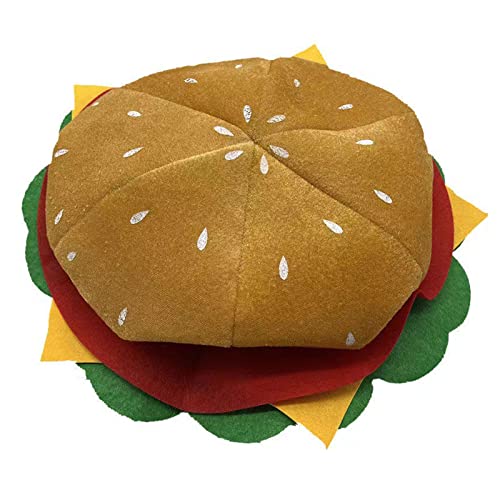 Einzigartige Kopfbedeckung, Cartoon, einzigartige Cheeseburger-Kopfbedeckung, Fast-Food-Hamburger-Kappen, Foto-Requisiten für Karneval, Cosplay, Aufführungen Einzigartige Kopfbedeckung, Cartoon, einzigartige Cheeseburger-Kopfbedeckung, Fast-Food-Hamburger-Kappen, Foto-Requisiten für Karneval, Cosplay, Aufführungen von HAISENG