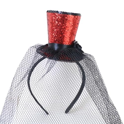Fascinator Zylinder Pillbox für Kinder Cocktail Tee Party Kopfbedeckung Exquisite Französische Fascinator für Halloween Halloween Party Hexe Fascinator Zylinder Pillbox für Kinder Cocktail Tee Party Kopfbedeckung Exquisite Französische Fascinator für Halloween Halloween Party Hexe von HAISENG