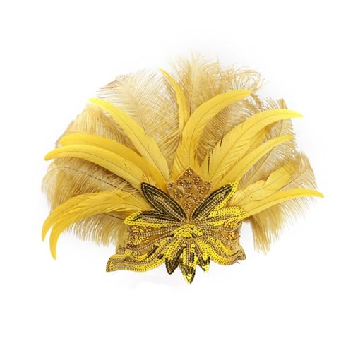 Federgedanke Stirnbänder Mardi Gras Auffällige Kopfbedeckungen Für Mädchen Maskerade Haarzubehör Mardi Gras Flapper Stirnband Feder Kopfstück Federgedanke Stirnbänder Mardi Gras Auffällige Kopfbedeckungen Für Mädchen Maskerade Haarzubehör Mardi Gras Flapper Stirnband Feder Kopfstück von HAISENG