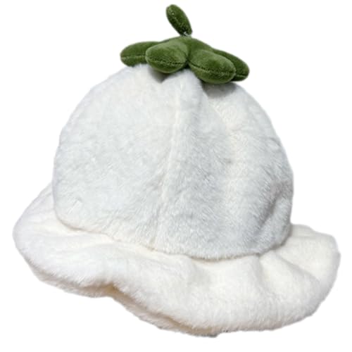 HAISENG Verdickte Kopfbedeckungshut Obst Persimmon Pelry Für Musikfestival Stylish Halloween HAISENG Verdickte Kopfbedeckungshut Obst Persimmon Pelry Für Musikfestival Stylish Halloween von HAISENG
