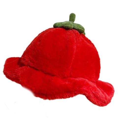 HAISENG Verdickte Kopfbedeckungshut Obst Persimmon Pelry Für Musikfestival Stylish Halloween HAISENG Verdickte Kopfbedeckungshut Obst Persimmon Pelry Für Musikfestival Stylish Halloween von HAISENG