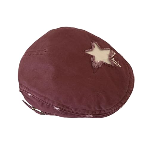 HAISENG Vintage Delessed Baskenmänner Mit Ausgefrayer Star Einzigartiger Modischer Baskenmasken Vielseitiger Für Mode Enthusiasten HAISENG Vintage Delessed Baskenmänner Mit Ausgefrayer Star Einzigartiger Modischer Baskenmasken Vielseitiger Für Mode Enthusiasten von HAISENG