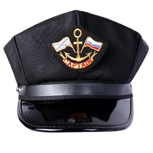 Stilvoller Matrosenhut, modische Bühnenauftritte, Haltbarkeit für Erwachsene und Jugendliche, Halloween-Kostüm-Hut von HAISENG