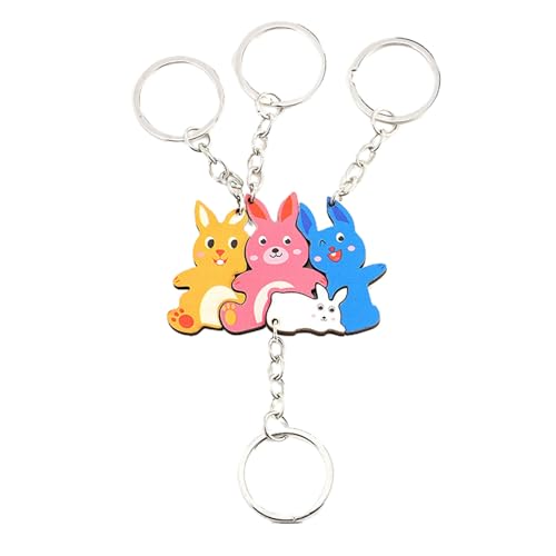 Tierfamilie Schlüsselanhänger-Set, Puzzle-Schlüsselanhänger-Set, stilvoller Schlüsselanhänger, geeignet für Hochzeit, Geburtstag, Weihnachten, Puzzle Tierfamilie Schlüsselanhänger-Set, Puzzle-Schlüsselanhänger-Set, stilvoller Schlüsselanhänger, geeignet für Hochzeit, Geburtstag, Weihnachten, Puzzle von HAISENG