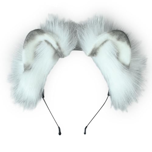 Tierohr-Stirnband, Plüsch, Anime-Haarband, Maskerade, Ball, Kostüm, Kopfschmuck, weiblich, Teenager, Cosplay, Haarreifen, Zubehör, künstlich Tierohr-Stirnband, Plüsch, Anime-Haarband, Maskerade, Ball, Kostüm, Kopfschmuck, weiblich, Teenager, Cosplay, Haarreifen, Zubehör, künstlich von HAISENG
