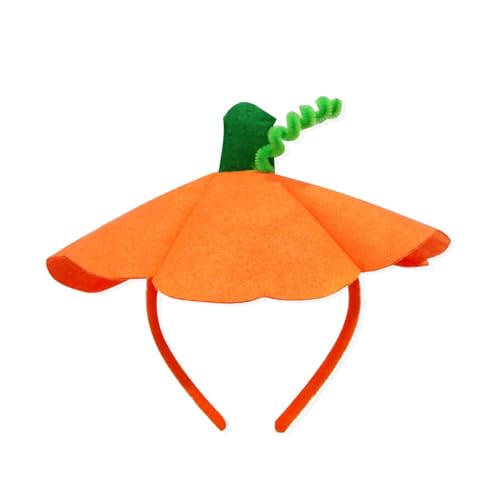 Verstellbare Größe, Kürbis-Kopfschmuck, bequemer Stoff und Kopfschmuck für Halloween, Spaß, Cosplay, Kürbis-Kopfschmuck, Cartoon-Kopfbedeckung von HAISENG