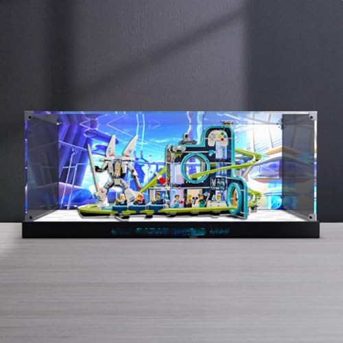 Acryl Display Box für Lego 60421 Achterbahn Vergnügungspark-Modell, Transparente Staubdichte Displaybox, Aufbewahrungsbox, Kompatibel mit Lego 60421 Modell (Modell Nicht Enthalten) (Kontexte) von HAIWENFEIQI