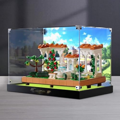 Acryl-Displaybox für Lego 10359 Spanischer Brunnen-Gartenmodell, transparente staubdichte Displaybox, Aufbewahrungsbox, kompatibel mit Lego 10359-Modell (Modell nicht im Lieferumfang enthalten) von HAIWENFEIQI