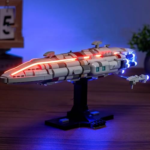 LED-Beleuchtungsset für LEGO 75405 Star Cruiser-Modell, LED-Leuchten kompatibel mit LEGO 75405 Star Cruiser-Modell (Lego-Modell nicht im Lieferumfang enthalten) von HAIWENFEIQI