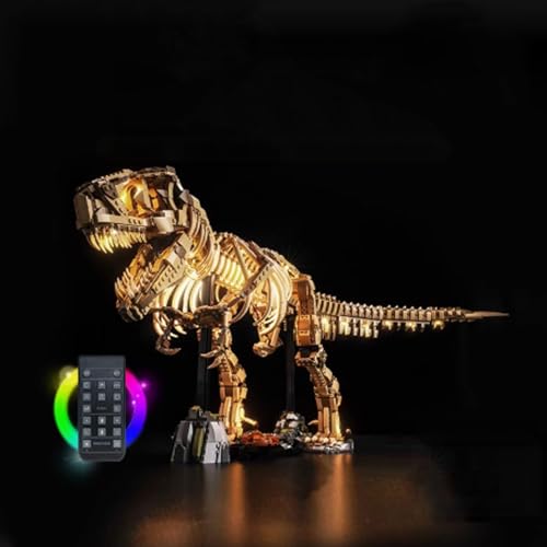 LED-Beleuchtungsset für Lego 76968 Fossil Skeleton Tyrannosaurus Rex Modell, LED-Leuchten kompatibel mit Lego 76968 Fossil Skeleton Tyrannosaurus Rex Modell (Lego-Modell nicht im Lieferumfang von HAIWENFEIQI