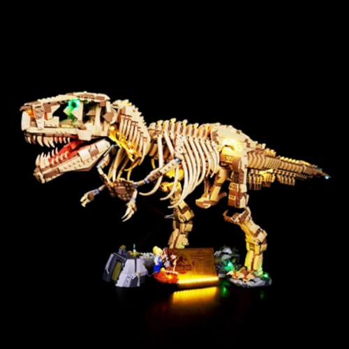 LED-Beleuchtungsset für Lego 76968 Tyrannosaurus Rex Skelettmodell, LED-Leuchten kompatibel mit Lego 76968 Tyrannosaurus Rex Skelettmodell (Lego-Modell nicht im Lieferumfang enthalten) (klassische von HAIWENFEIQI