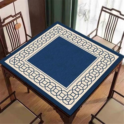 HAJHI Geräuscharm Mahjong Tischdecke rutschfest Fleckenabweisend Mahjong-Matte Verdickt Tischmatte Aufrollbar Aufbewahrung Für Draußen Reisen(80cm,D) von HAJHI