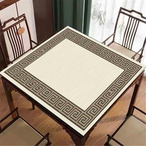 HAJHI Geräuscharm Mahjong Tischdecke rutschfest Fleckenabweisend Mahjong-Matte Verdickt Tischmatte Aufrollbar Aufbewahrung Für Draußen Reisen(80cm,H) von HAJHI