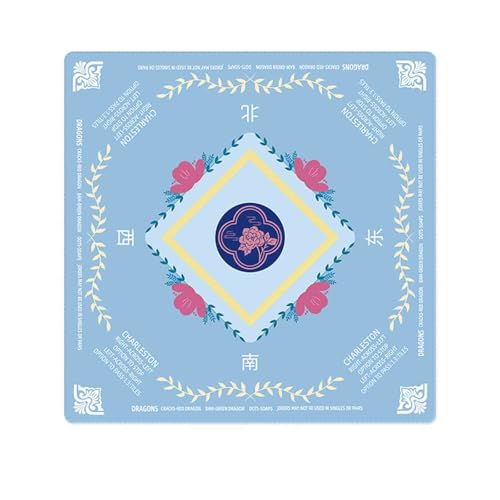 HAJHI Poker Mahjong-Matte Verdickt Gummi Geräuscharm Mahjong-Tischmatte Tragbar Kartenzimmer Tischdecke Für Anfänger Enthusiasten(22 - Crystal Velvet) von HAJHI