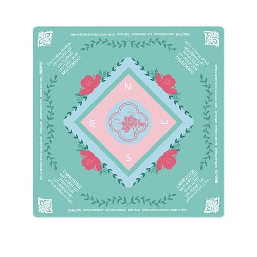 HAJHI Poker Mahjong-Matte Verdickt Gummi Geräuscharm Mahjong-Tischmatte Tragbar Kartenzimmer Tischdecke Für Anfänger Enthusiasten(23 - Crystal Velvet) von HAJHI