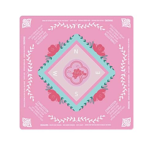 HAJHI Poker Mahjong-Matte Verdickt Gummi Geräuscharm Mahjong-Tischmatte Tragbar Kartenzimmer Tischdecke Für Anfänger Enthusiasten(24 - Crystal Velvet) von HAJHI